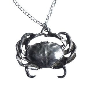 Dungeness Crab Necklace A Fine Pewter Pendant 2035